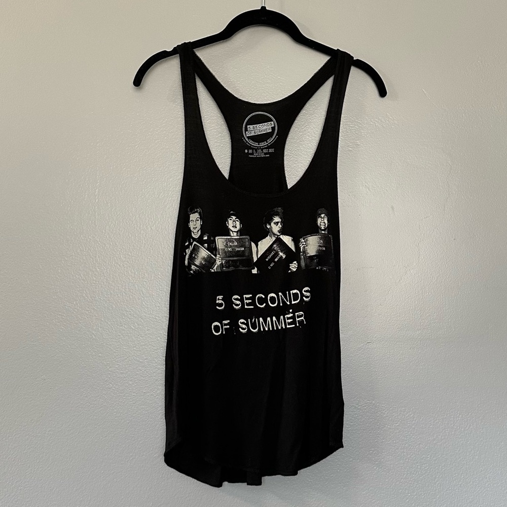 5 Seconds of Summer Racerback Tank Top Sz S